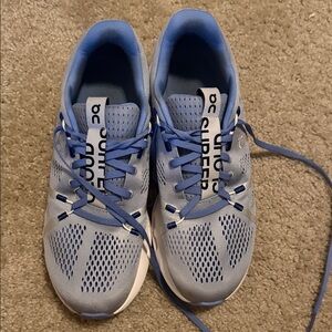 On Running Light Blue Mesh Sneakers